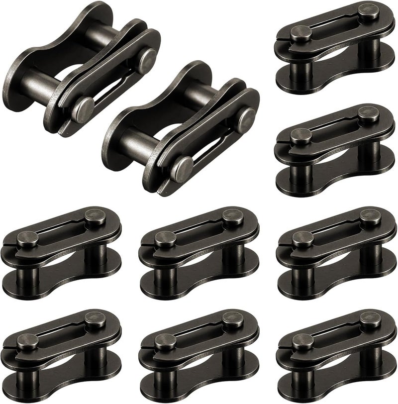 Eldraqth 10Pcs Bike Chain Master Link for Bicycle Missing Link #41 Roller Chain Connecting Links Heavy Duty Manganese Steel Master Connector Single Speed Chains Connecting Links for Mini Bikes Motorcycles - Image 1